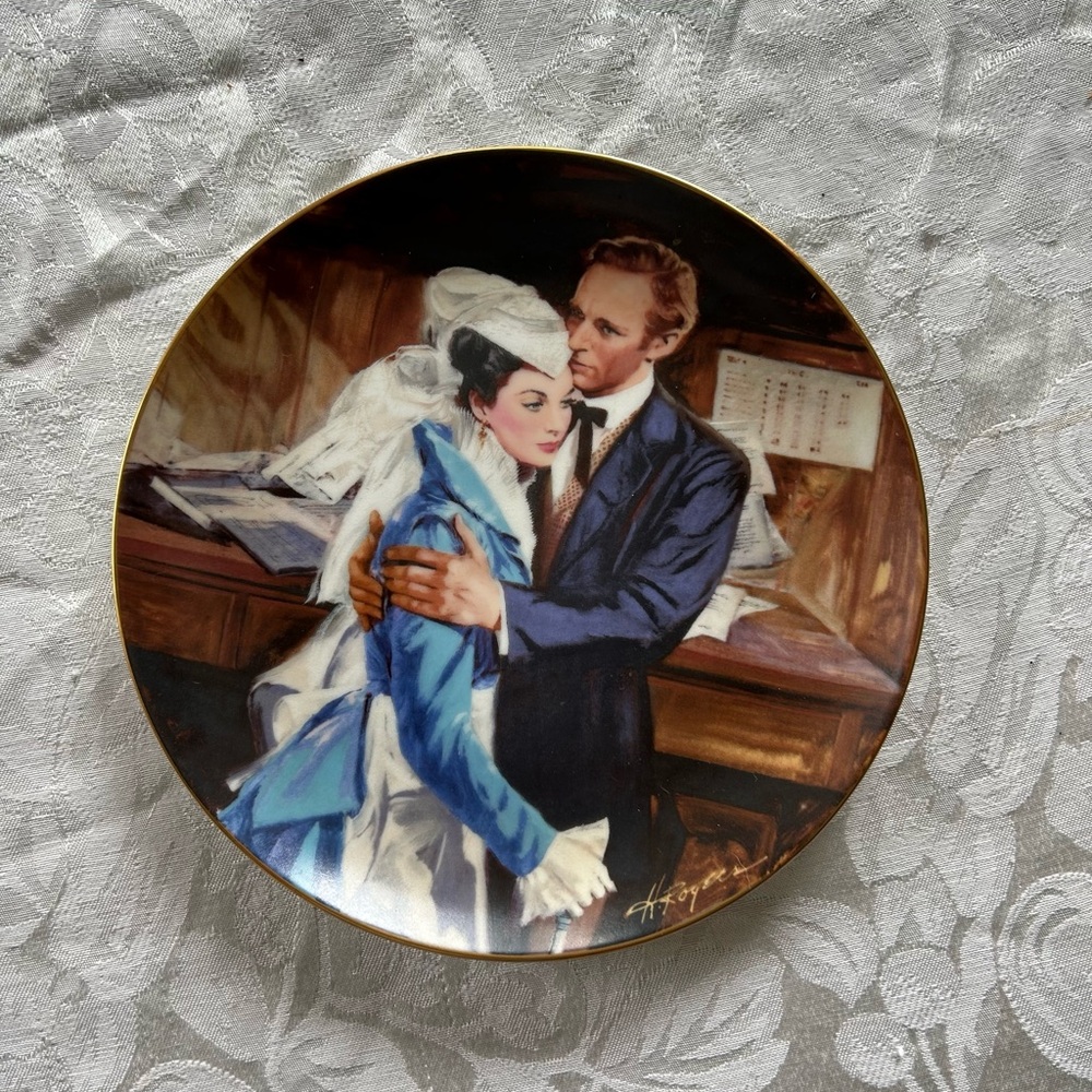 Gone with the Wind.numbered decorative plate
